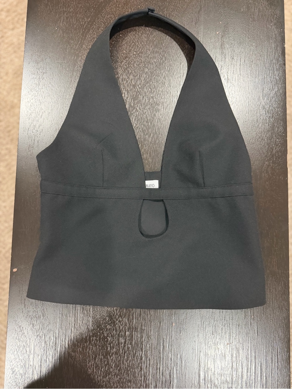 Peppermayo Black Halter Keyhole Camisole - Picture 3 of 7